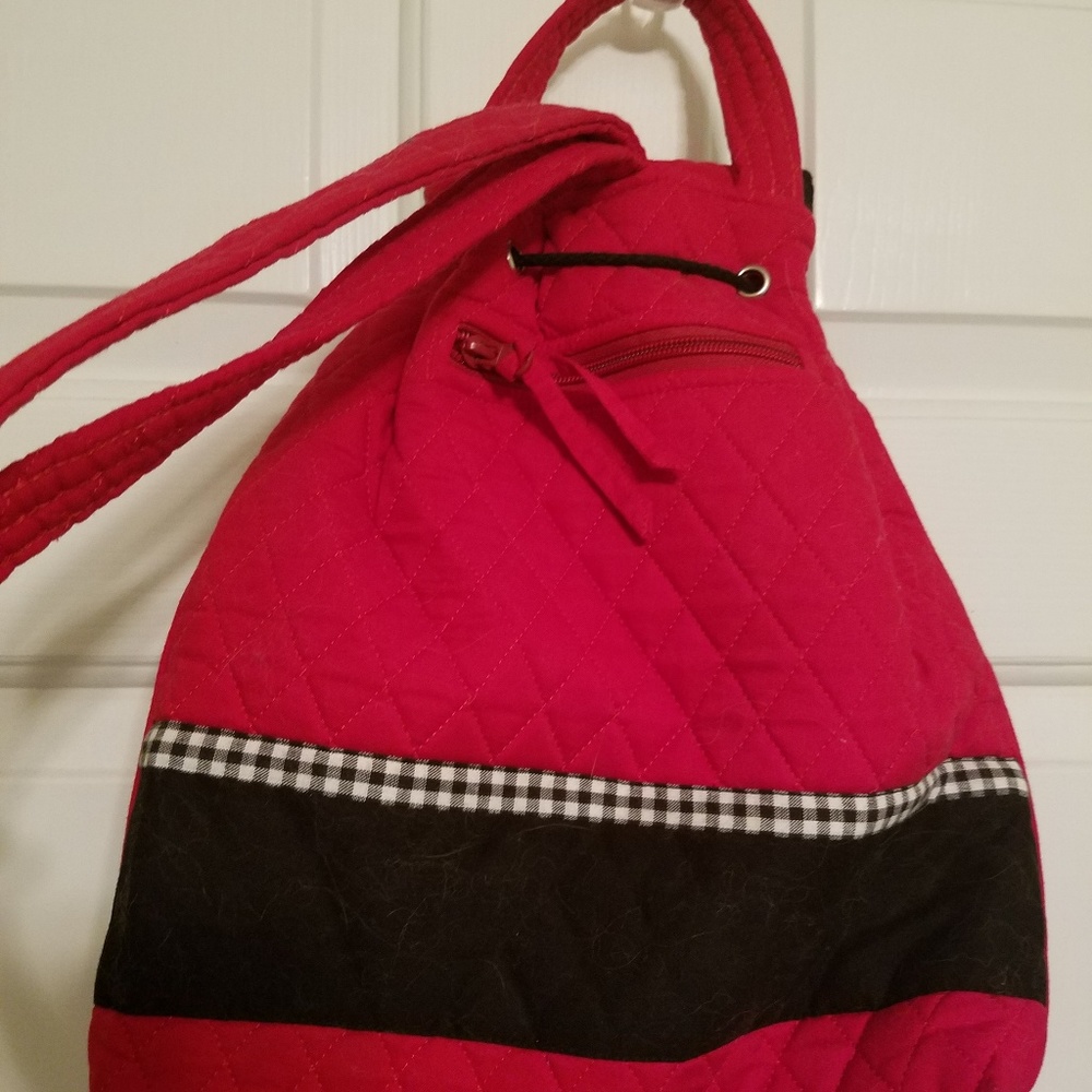 Nc State Drawstring Quilted Backpack - image 4